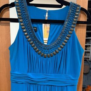 Jones New York Vibrant Blue Backless Dress
